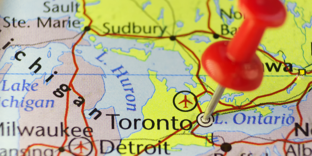 Map of Toronto, where Red Knot has just expanded into