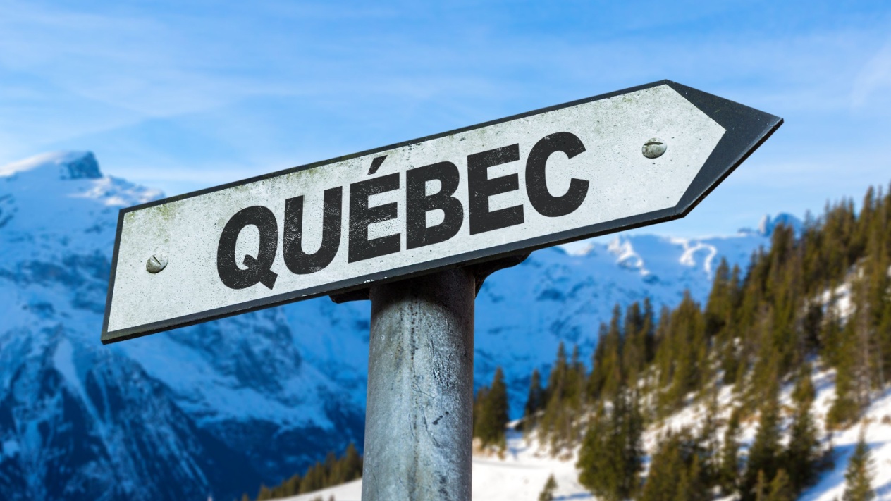 Quebec sign as Fennica Gaming enters the province.