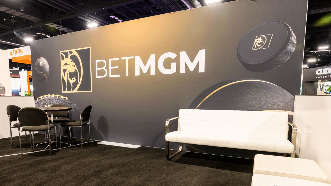 BetMGM's booth at SBC Summit Americas