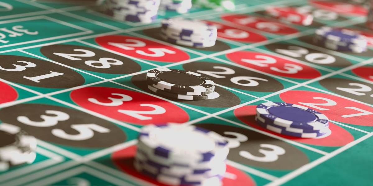 A casino table, illustrating games in the online segment.