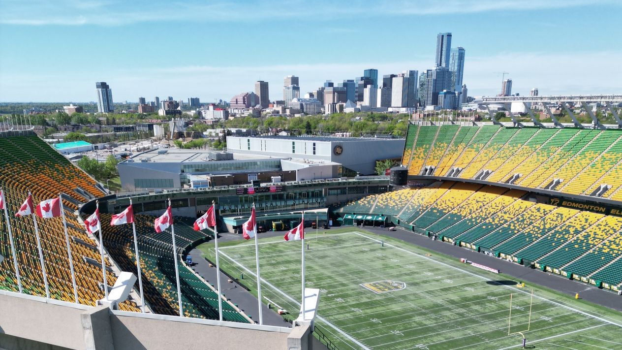The Edmonton Elks' Commonwealth Stadium in Alberta