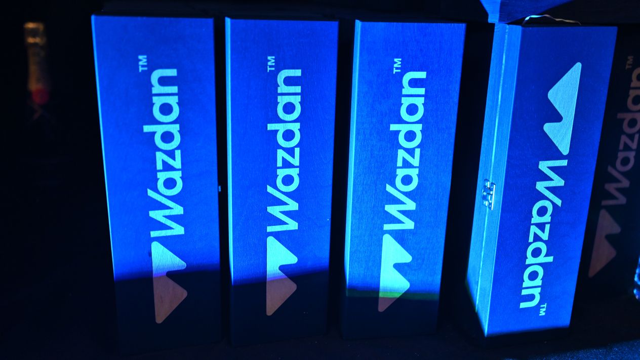 Wazdan signage at an SBC event