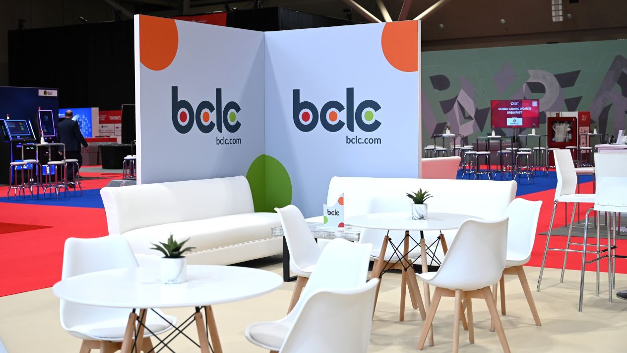 A BCLC booth at SBC Summit Canada