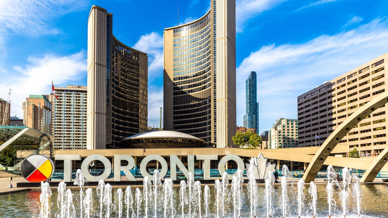 The Toronto sign at Nathan Phillips Square