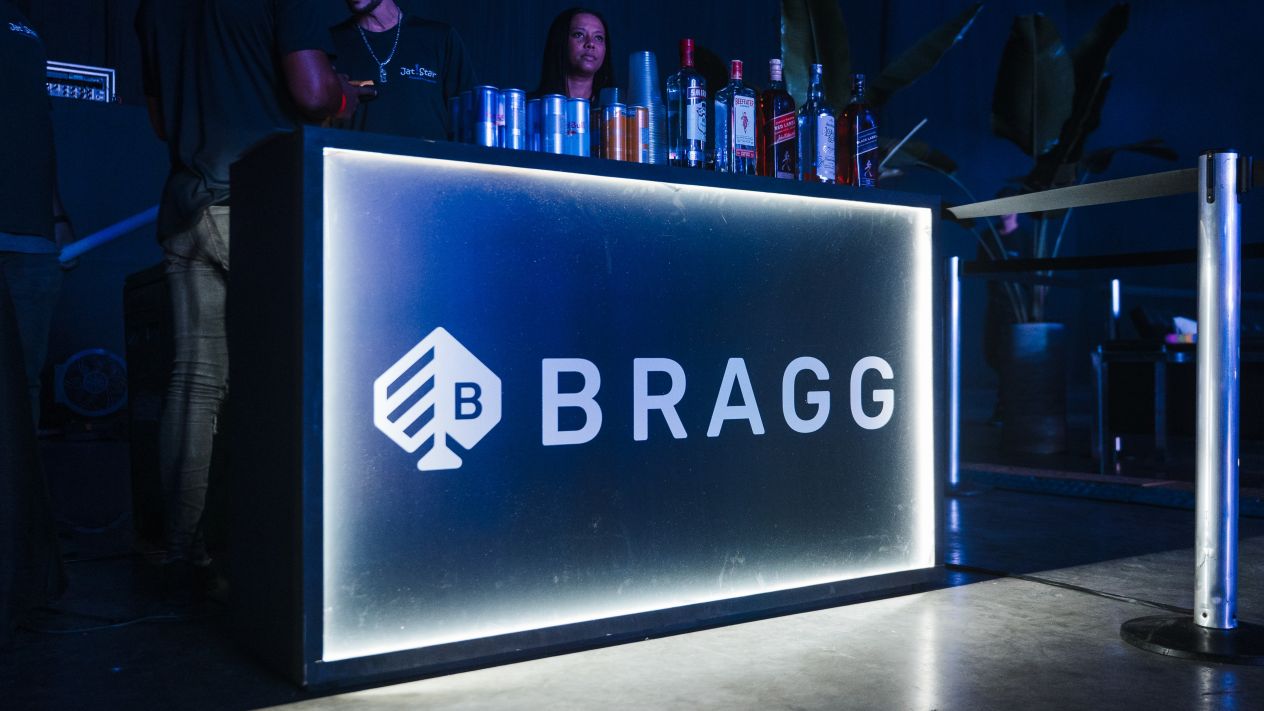 The Bragg logo at an SBC event