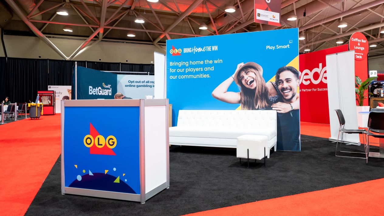 An OLG booth at SBC Summit Canada 2026