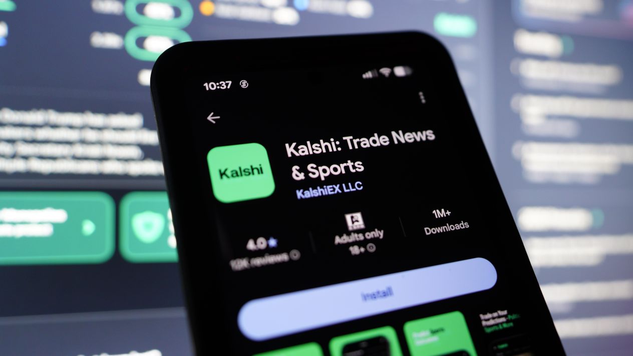 The Kalshi app open on a phone