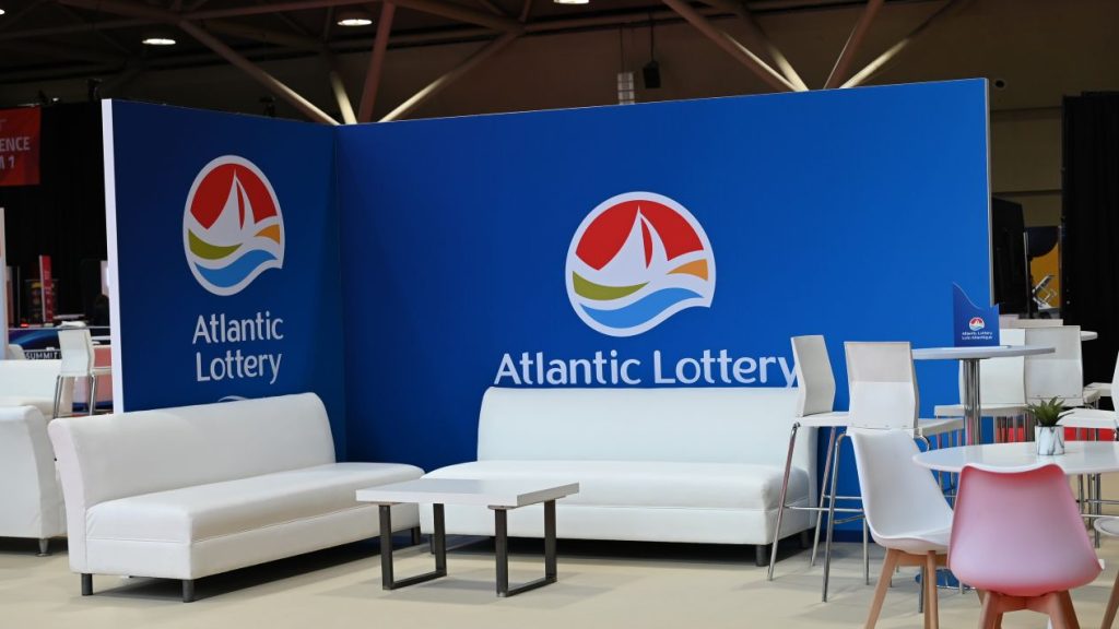 An Atlantic Lottery booth at SBC Summit Canada