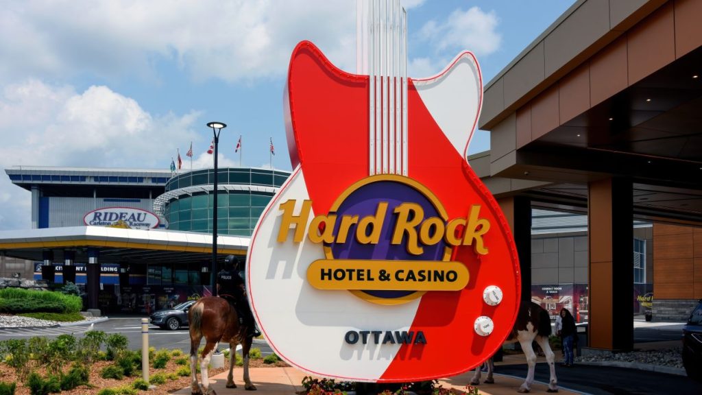 Signage for Hard Rock Hotel & Casino Ottawa
