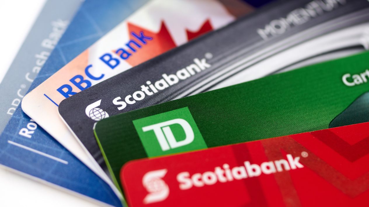 Several Canadian banks' credit cards