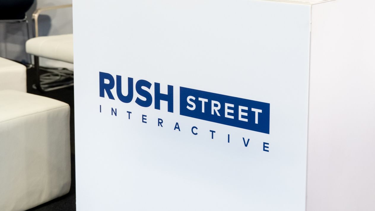Signage for BetRivers owner Rush Street Interactive
