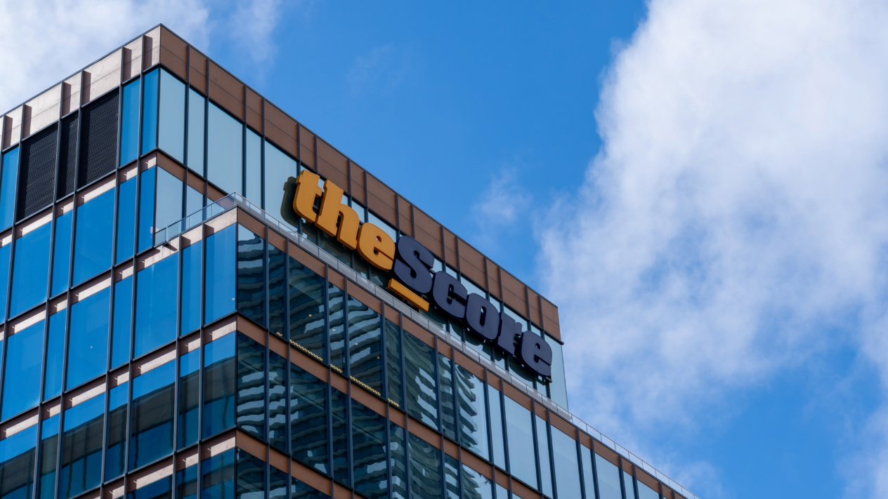 theScore headquarters as the operator secures a deal with the CFL in Canada.