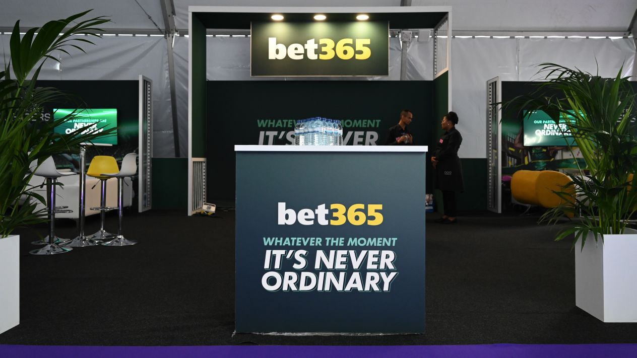A bet365 booth at an SBC event