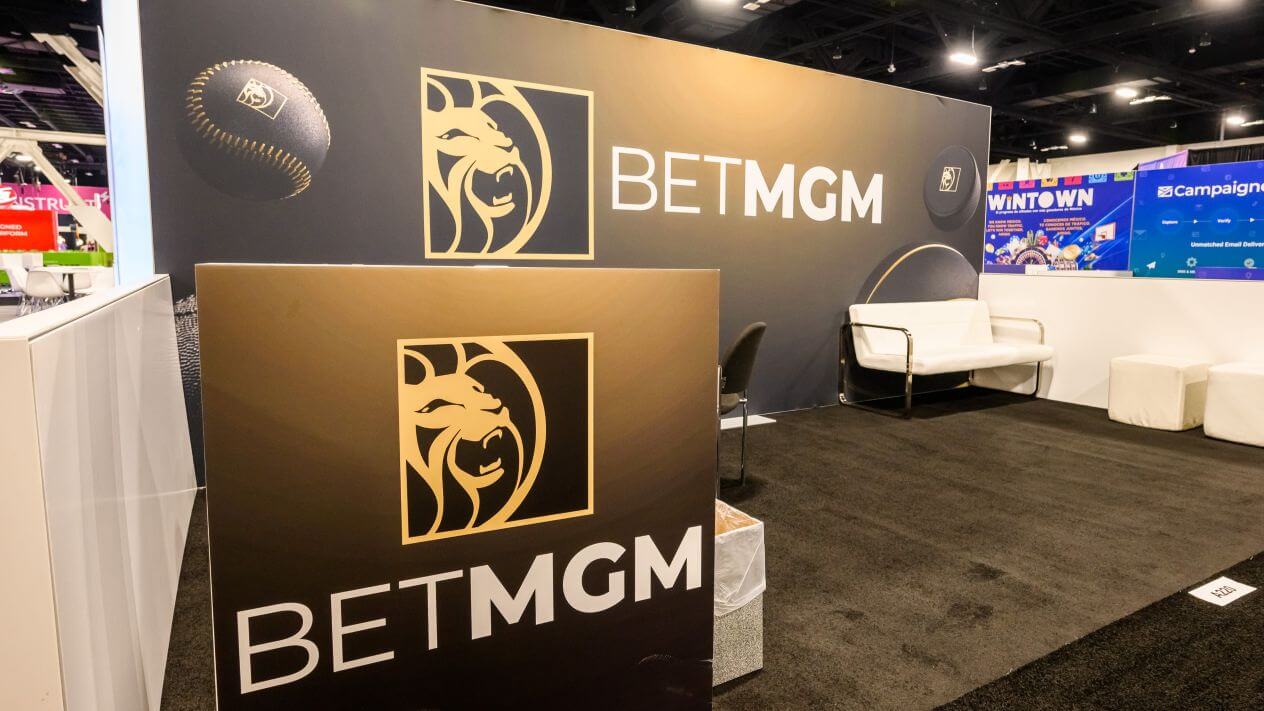 A BetMGM booth at SBC Summit Americas