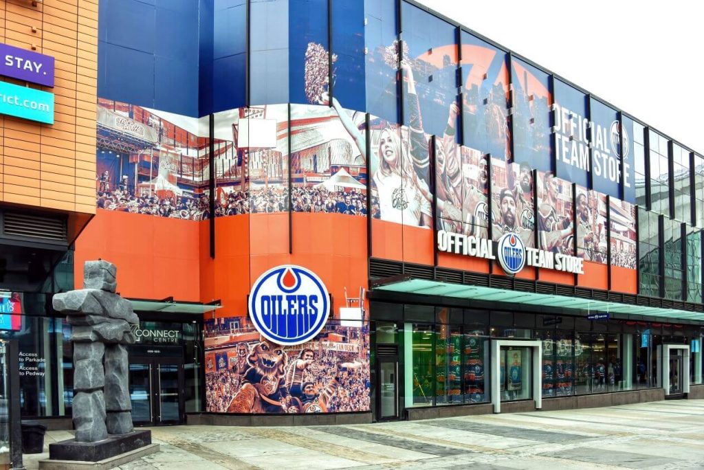 The team store of Connor McDavid's Edmonton Oilers
