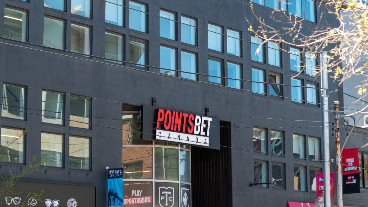 PointsBet Canada sign on a Toronto building